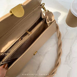 Weave Strap Women Shoulder Bag PU Leather Ladies Handbag and Purse