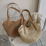 Bohemian Straw Shoulder Bag for Women Summer Beach Handbag