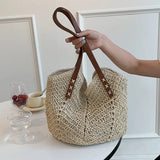Bohemian Straw Shoulder Bag for Women Summer Beach Handbag