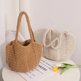 Vintage Woven Tote Bag Summer Beach Handbags