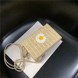 Winter Crossbody Bag Women Handbag Lock Shoulder Daisy