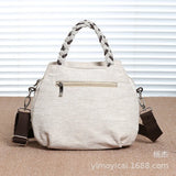 National Style Cotton and Linen Shoulder Bag