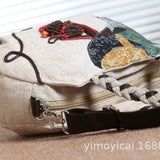 National Style Cotton and Linen Shoulder Bag
