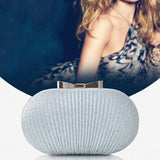 Bridal Beaded Evening Bag Rhinestones Clutch Egg Shape