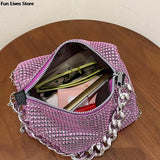 Wedding Rhinestone Shoulder Purse Party Handbags Women Totes Bag Ladies