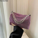Wedding Rhinestone Shoulder Purse Party Handbags Women Totes Bag Ladies