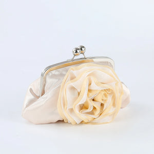 Vintage Flowers Lock Bag Chain Shoulder Crossbody Bags