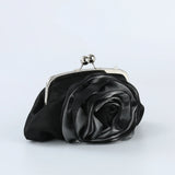 Vintage Flowers Lock Bag Chain Shoulder Crossbody Bags