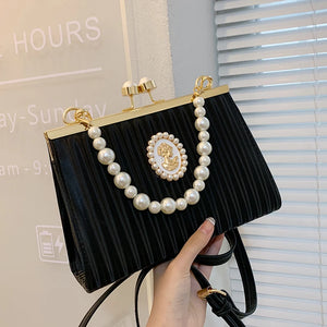 Pearl Wedding Evening Bag for Women Banquet Handbags Lady Crossbody Bags