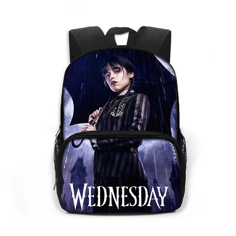 Wednesday Addams & Enid School Bags Gothic Girls Nevermore Academy Backpack