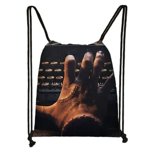 Wednesday Addams Backpack Nevermore Academy Drawstring Bag