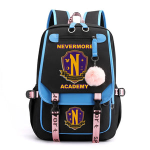 Wednesday Addams Backpack for Teen Girls - Laptop Rucksack