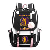Wednesday Addams Backpack Teenage Girls Laptop Rucksack Student Shoulder School
