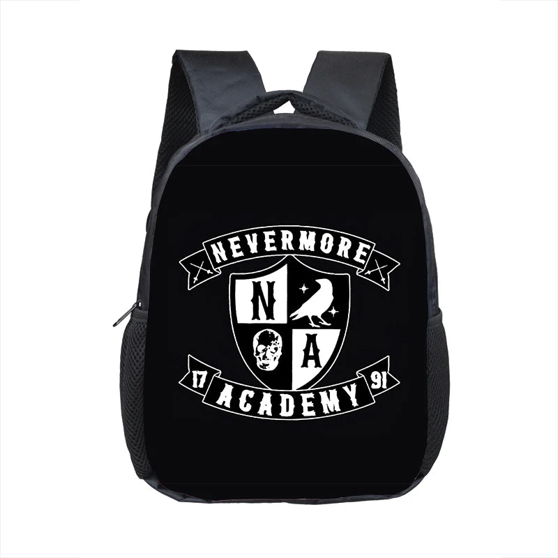 Wednesday Addams Backpack for Kids Nevermore Academy School Bags