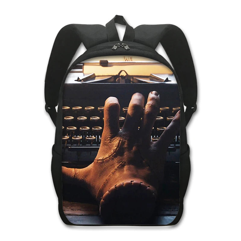 Wednesday Addams Backpack for Teenager Nevermore Academy Children School Bags
