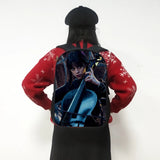 Wednesday Addams Backpack for Teenager Nevermore Academy Children School Bags