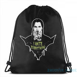 Wednesday Addams Gothic USB Charge Backpack School Travel Bag