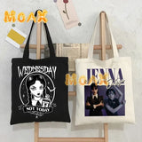 Wednesday Addams Shopping Bag Nevermore Academy Tote