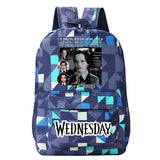 Wednesday Canvas Backpack Schoolbags Vintage Students Girls Boys Harajuku Bags