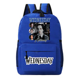 Wednesday Canvas Backpack Schoolbags Vintage Students Girls Boys Harajuku Bags