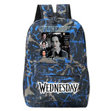Wednesday Canvas Backpack Schoolbags Vintage Students Girls Boys Harajuku Bags