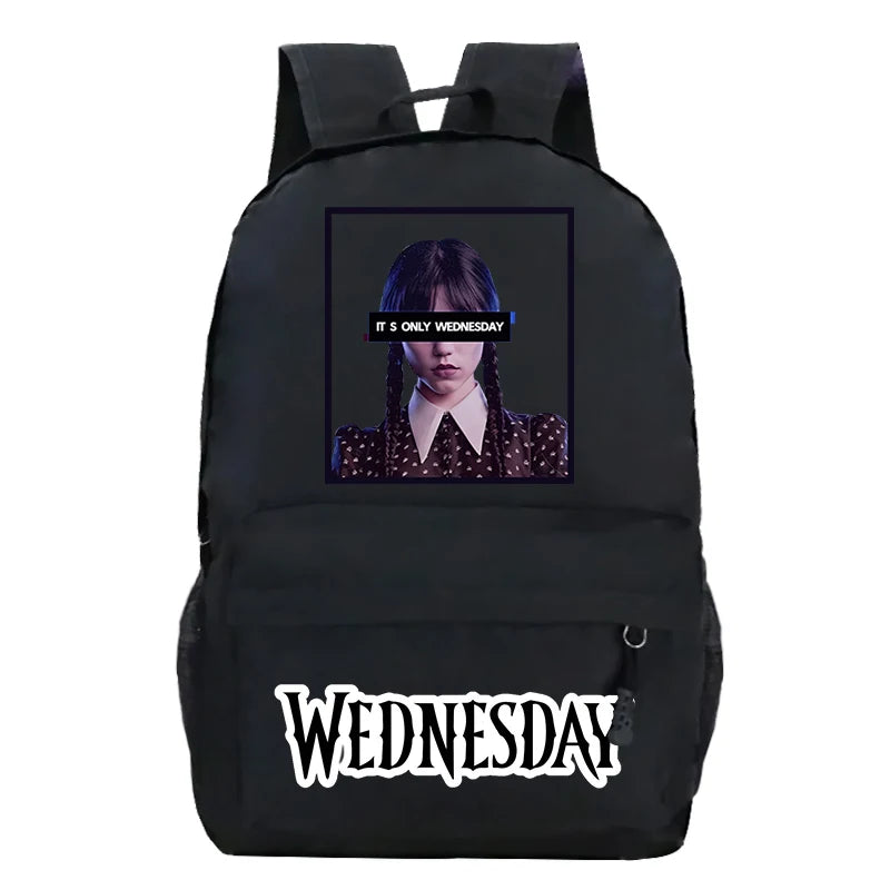 Wednesday Harajuku Student Schoolbags It's Wednesday Print