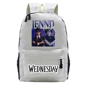 Harajuku School Bag Wednesday Print Vintage Backpack