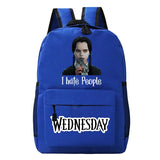 Wednesday Addams Bag Vintage Wine Bottle Teenager Backpacks