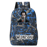 Wednesday Addams Bag Vintage Wine Bottle Teenager Backpacks