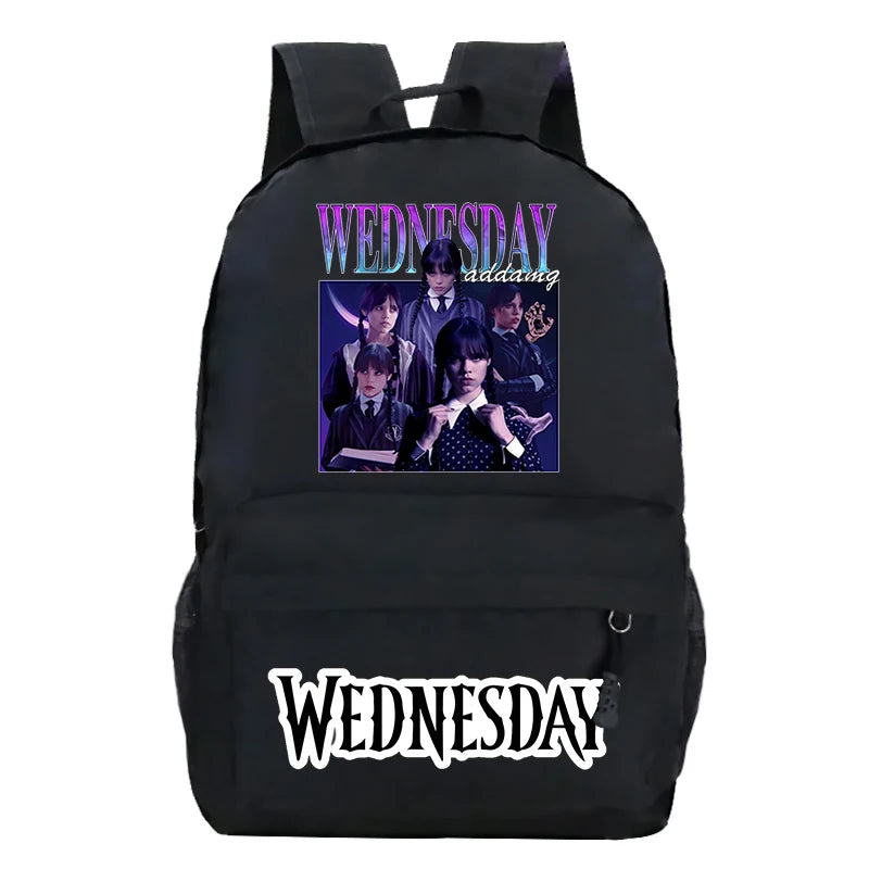Wednesday Schoolbags Teenager School Bag Travel Backpacks Boys Girls High-capaci
