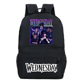 Wednesday Schoolbags Teenager School Bag Travel Backpacks Boys Girls High-capaci