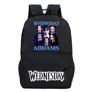 Wednesday Teenager Backpacks Schoolbag Addams Wednesday Backpacks