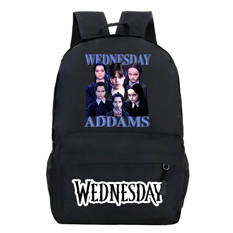 Wednesday Teenager Backpacks Schoolbag Addams Wednesday Backpacks