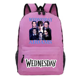 Wednesday Teenager Backpacks Schoolbag Addams Wednesday Backpacks