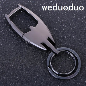 Weduoduo Double Ring Key Holders Metallic Wearproof Key Wallet