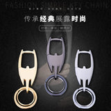 Weduoduo Double Ring Key Holders Metallic Wearproof Key Wallet