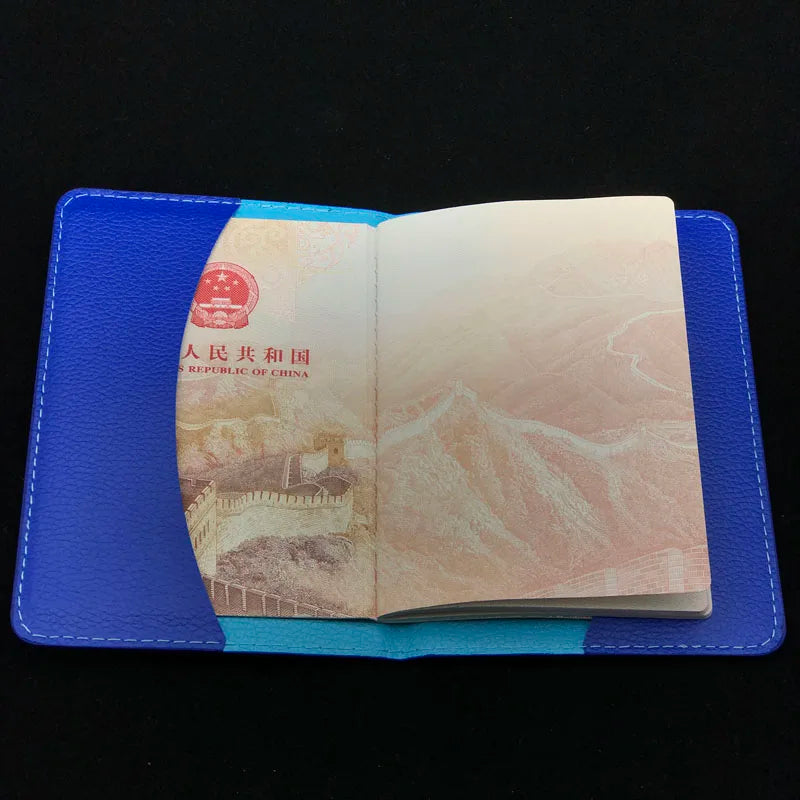 Weduoduo Go Abroad Passport Holders Soft Cover Cases Geometric