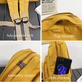 Wehyah Canvas Backpack Female Women School Backpack Purse for Women