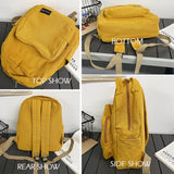Wehyah Canvas Backpack Female Women School Backpack Purse for Women
