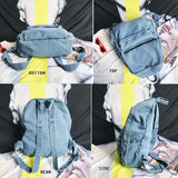 Wehyah School Backpack Woman Bags for Women Backpack Purse Bag Rucksack Demin Sc