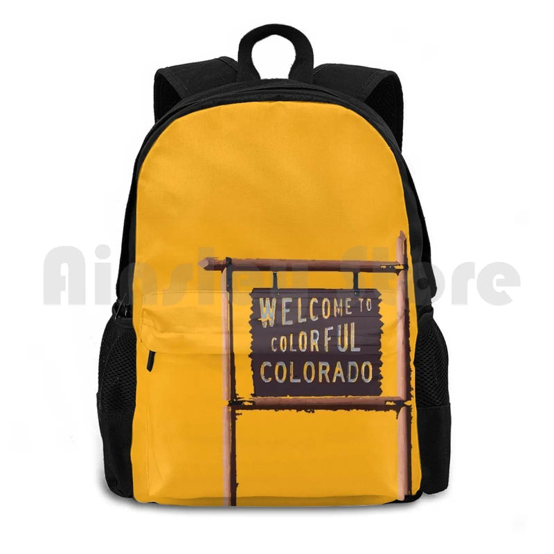 Colorful Colorado Outdoor Hiking Backpack Sports Bag