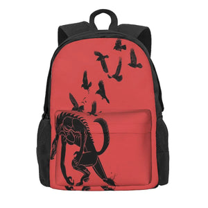 Werewolf Running From Ravens Backpacks Men's Backpacks Bags For Women Backpack B