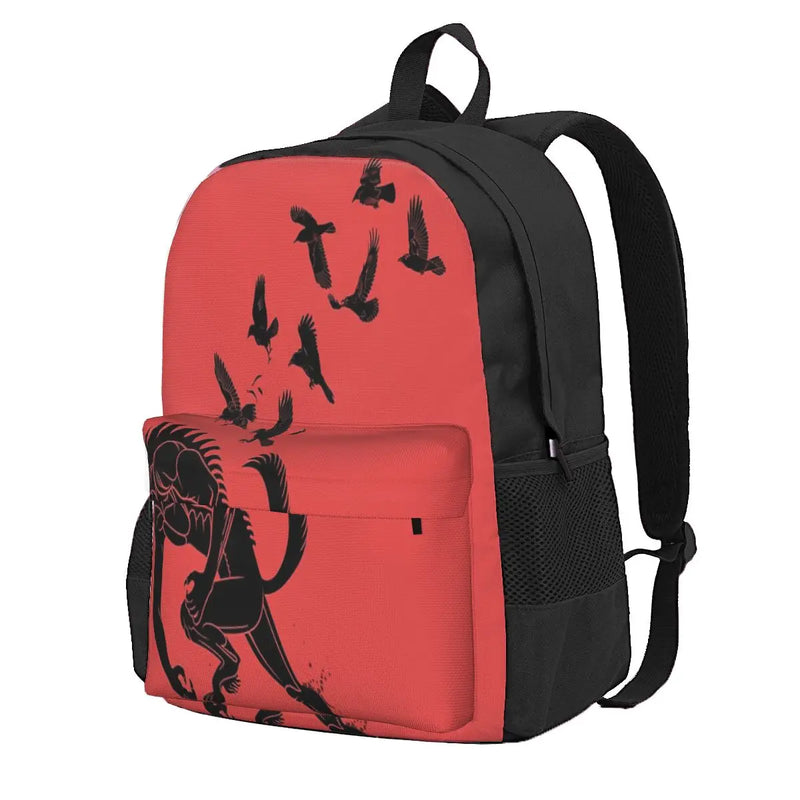 Werewolf Running From Ravens Backpacks Men's Backpacks Bags For Women Backpack B