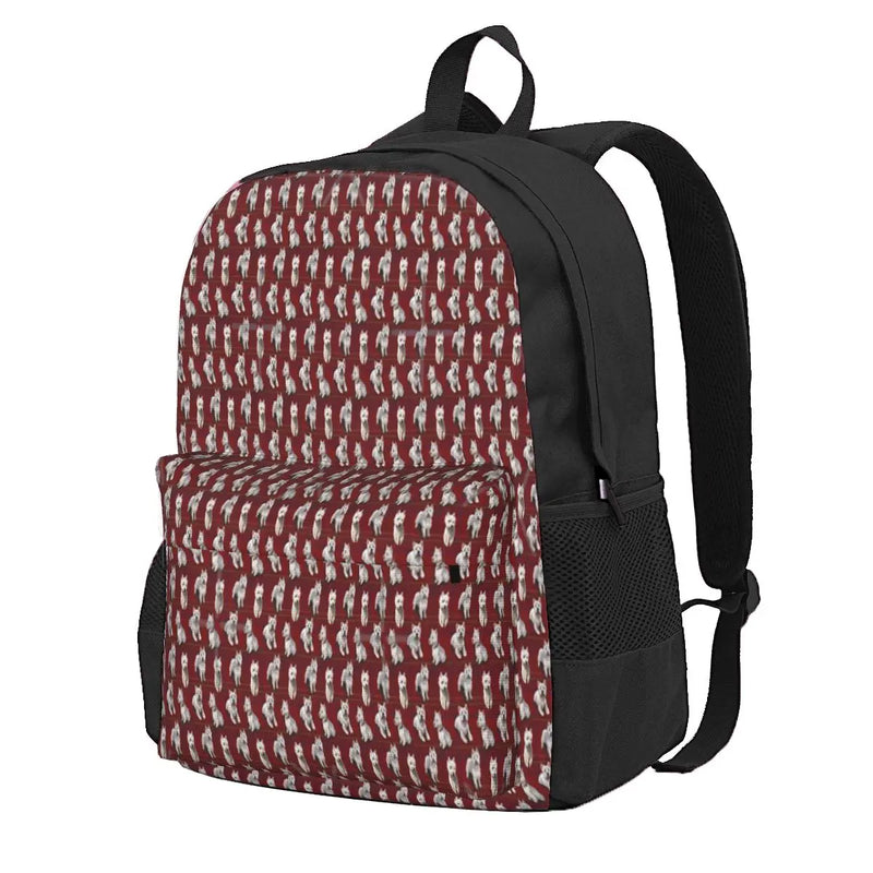 West Highland Terrier Westie 2 Backpacks Men's Backpacks Bags For Women