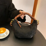 Western Style Women's Canvas Tote Bag for Autumn and Winter
