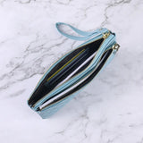 Western Style Wallet Ladies Long Zipper Solid Rhombus Thin Multi-function