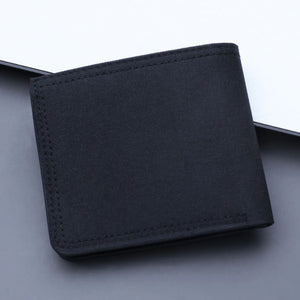 Men's Short Canvas Wallet with ID Slot