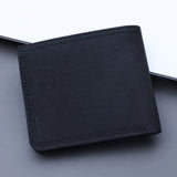 Men's Short Canvas Wallet with ID Slot
