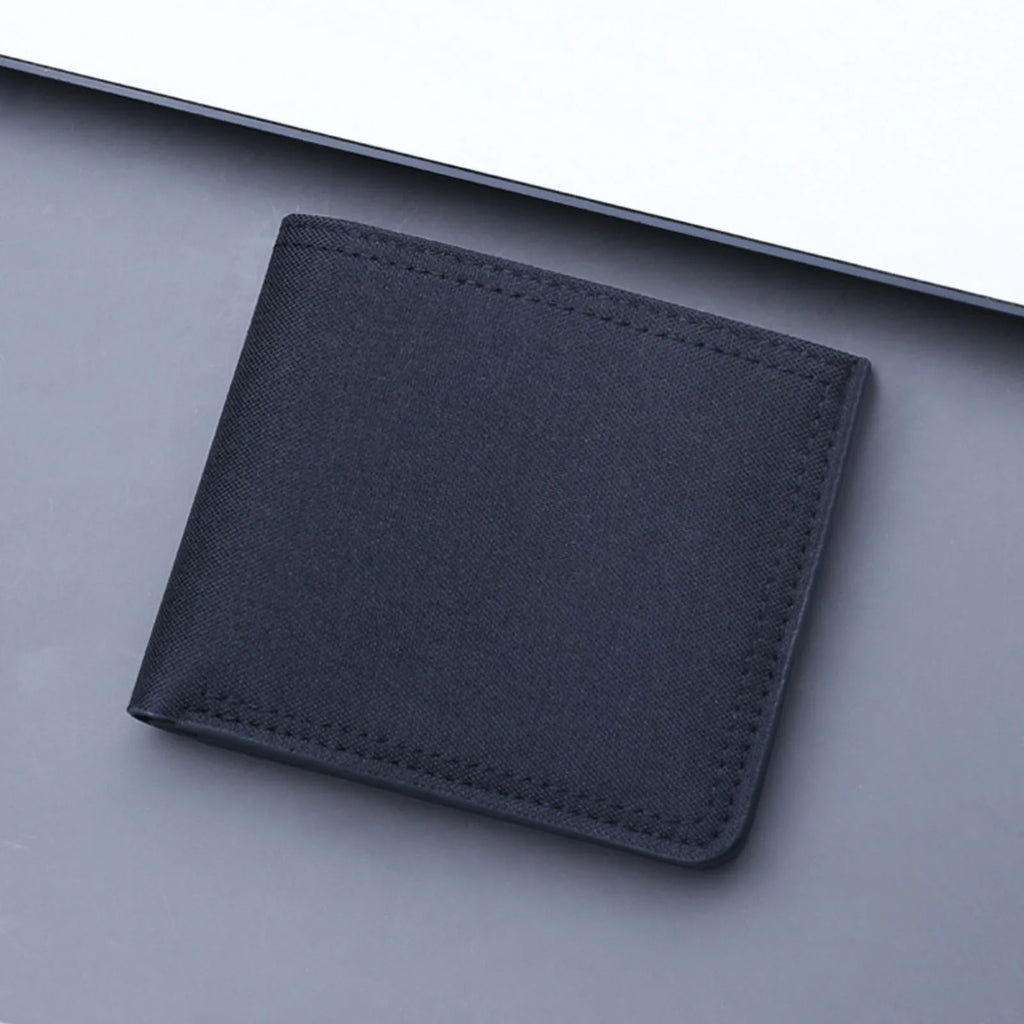 Men's Short Canvas Wallet with ID Slot