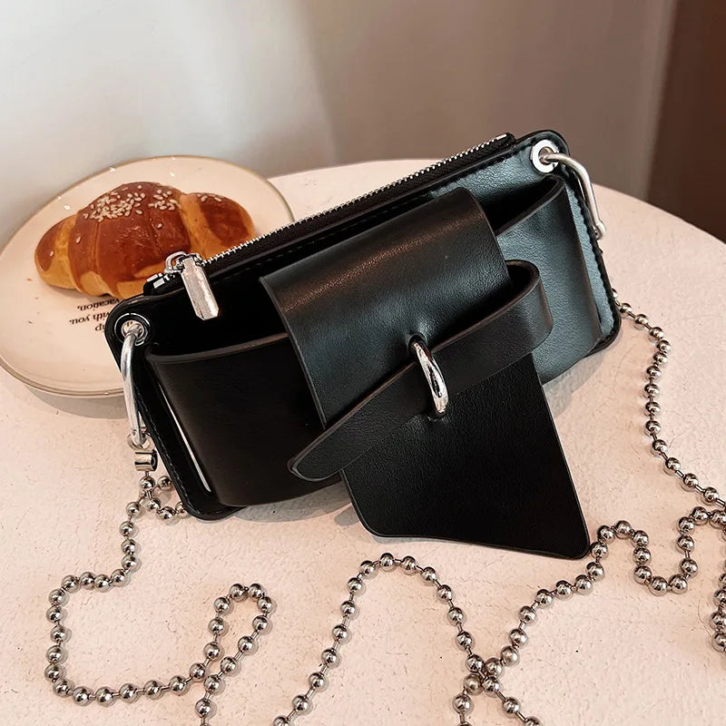 Western Style Mini Shoulder Bag with Chain Strap